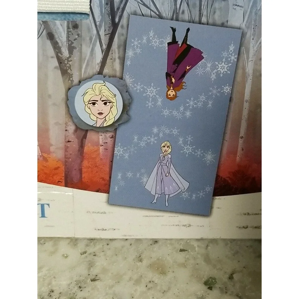 Disney Frozen‎ II 2 Piece Bath Set Elsa Blue Cotton Towel and Loofah NIB